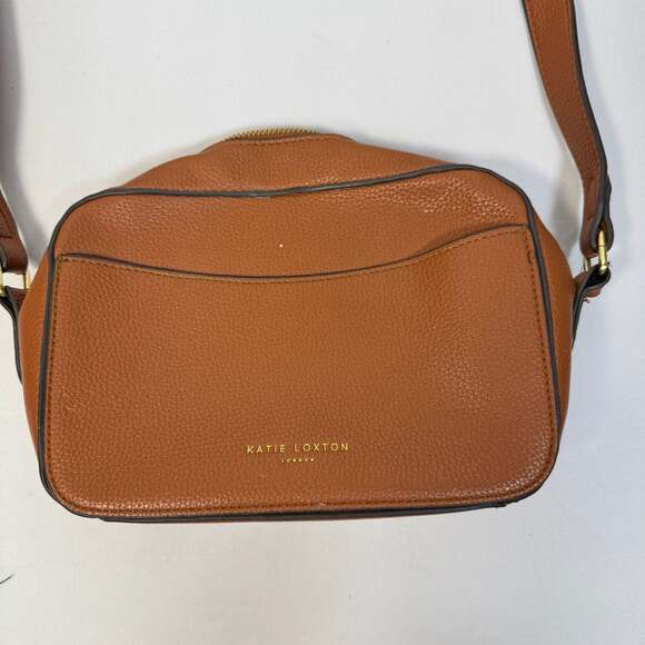 Katie Loxton Handbags - Katie Loxton London Crossbody in Cognac Brown Vegan Leather